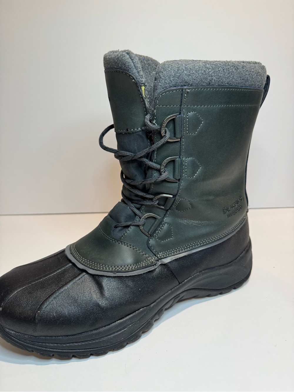 BEARPAW Colton Men’s Snow Boots | Black | Size 12 - Picture 5 of 11